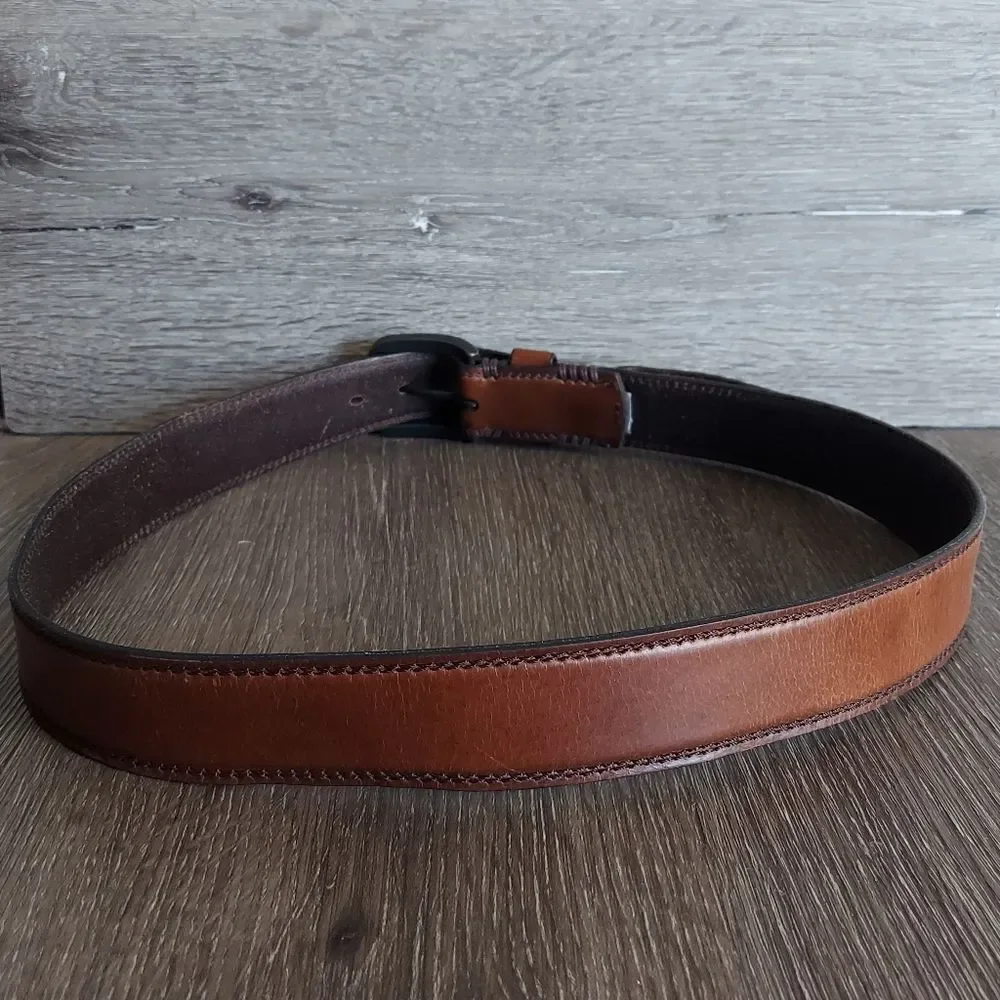 Columbia Brown Leather Belt 38